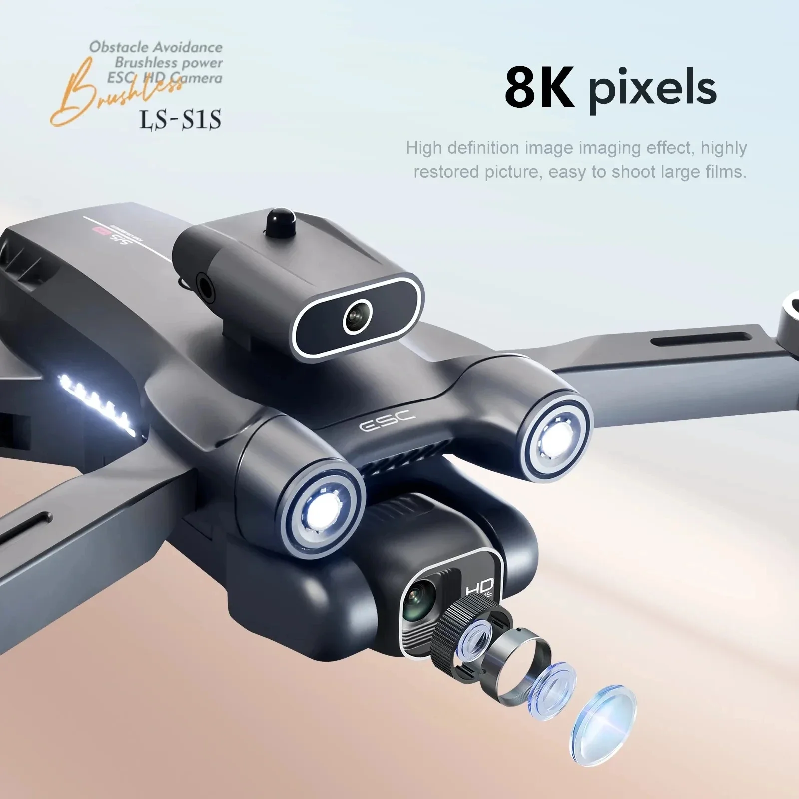 S1S 5G GPS Drone Caméra 8K, Mo - Brushed Drone Motor avis et prix
