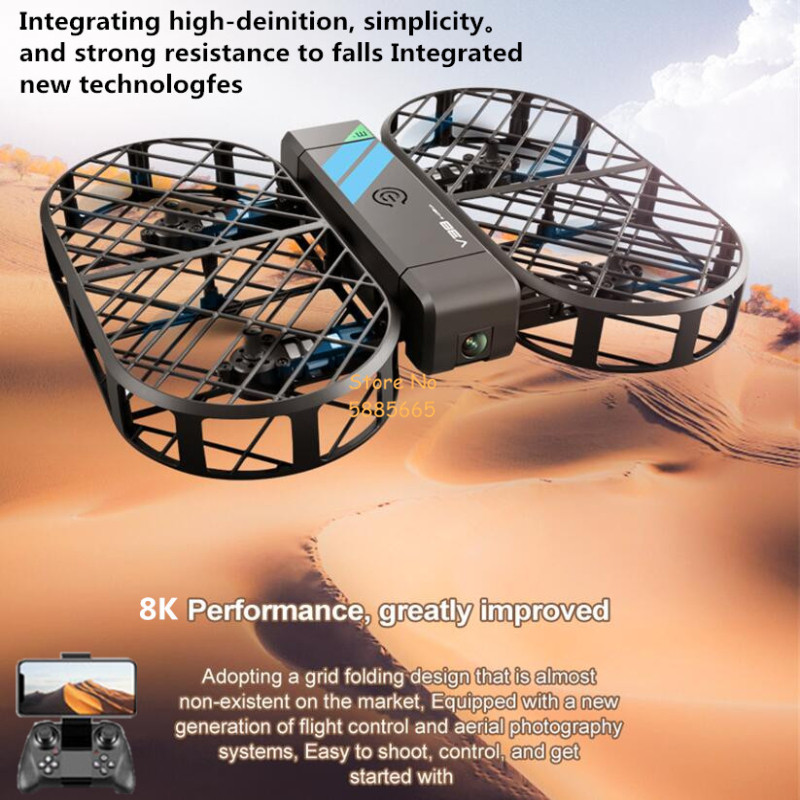 Caméra HD 8K 360 °   Protectio - Brushed Drone Motor avis et prix