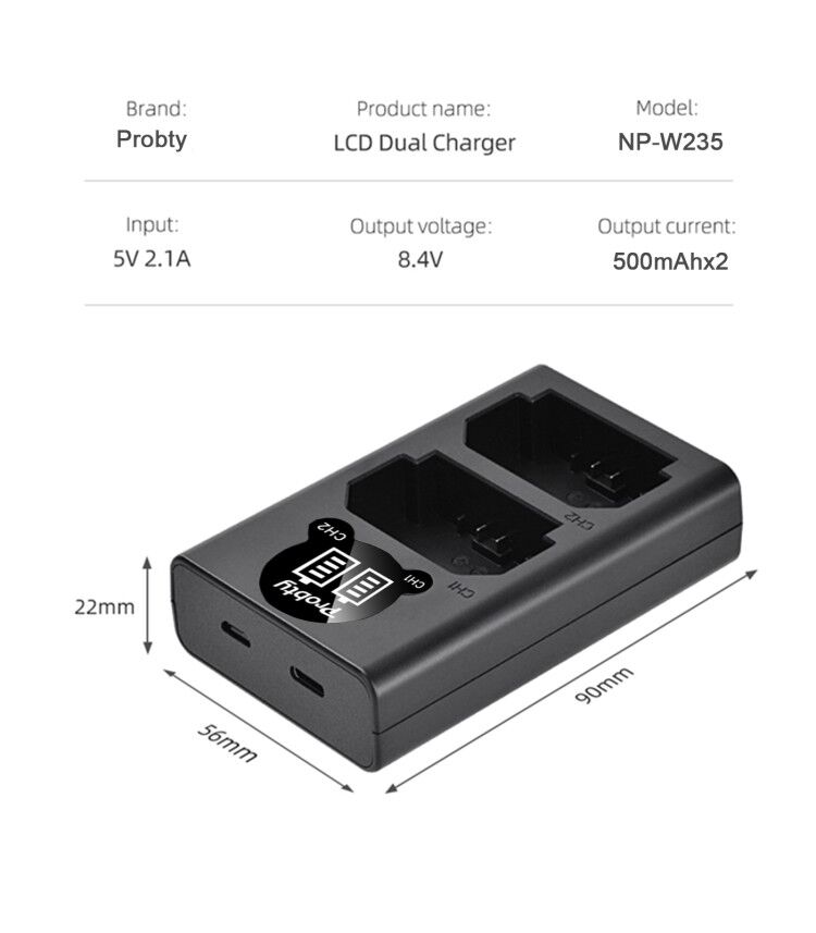 Batterie LCD 2200mAh NP-W235 N - Drone avis et prix
