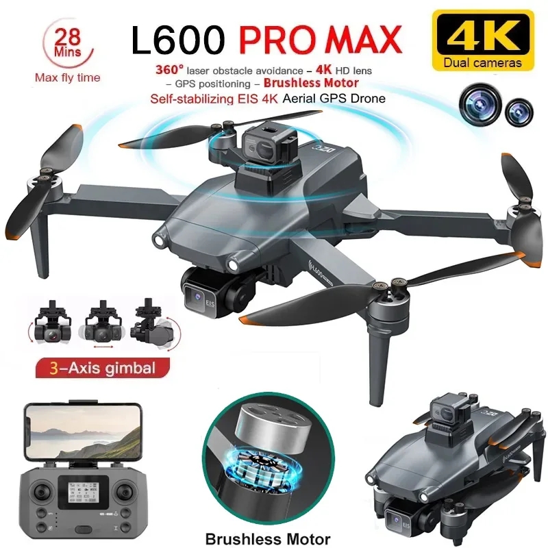 Drone GPS professionnel L600 P - Brushed Drone Motor avis et prix