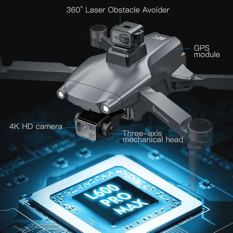 Drone GPS professionnel L600 P - Brushed Drone Motor avis et prix