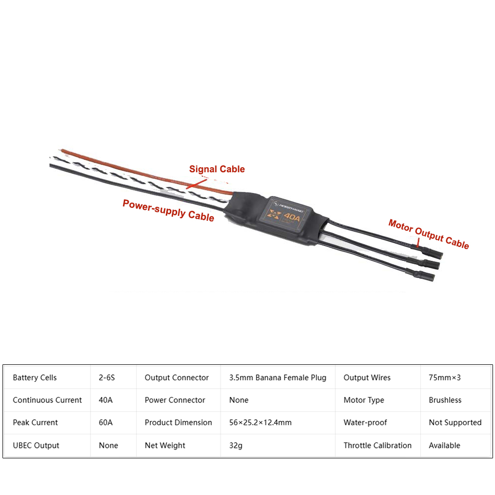 Hobbywing XRotor 40A, variateu - 4 In 1 Esc avis et prix