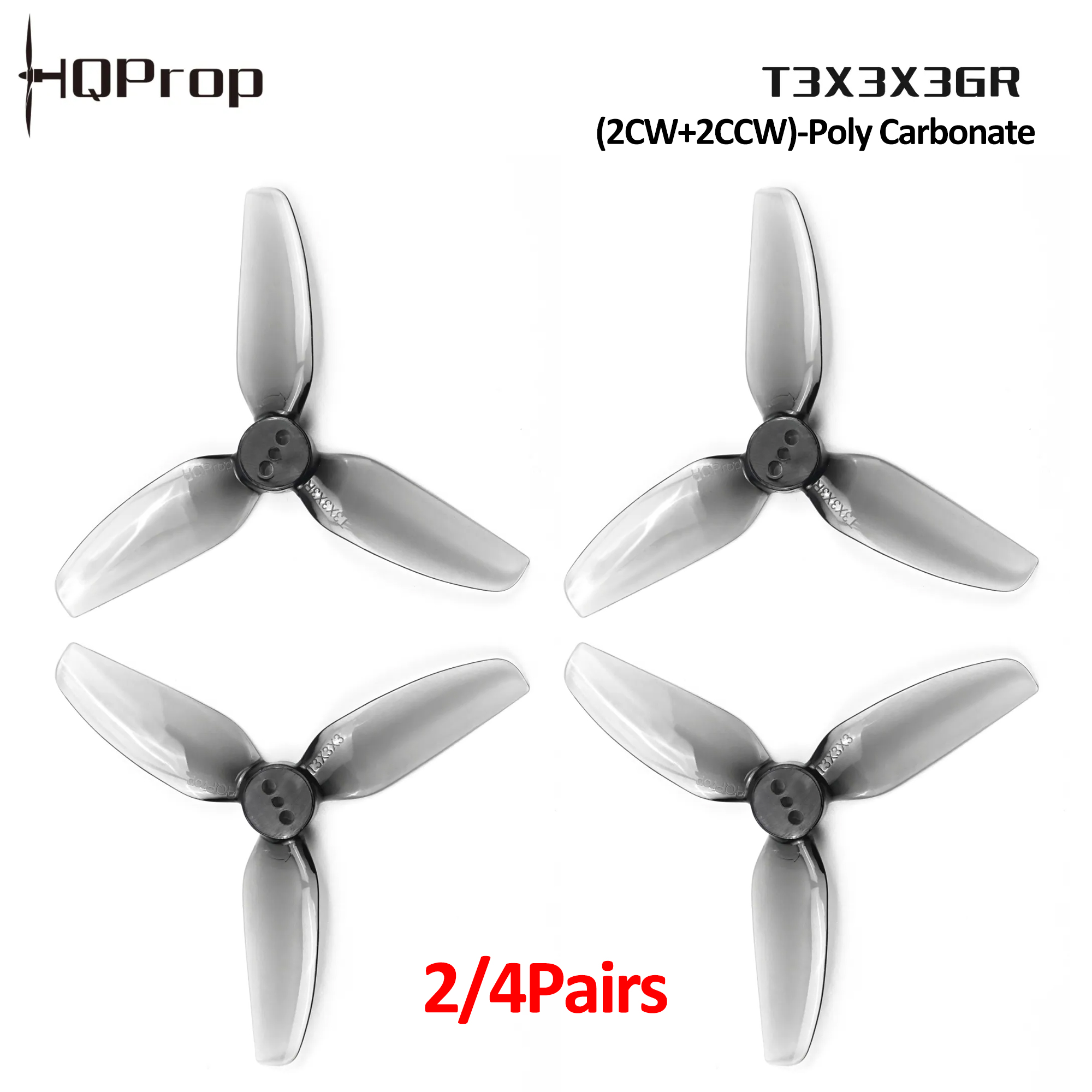 2/4 paires d'hélices HQProp T3 - Drone Propeller avis et prix