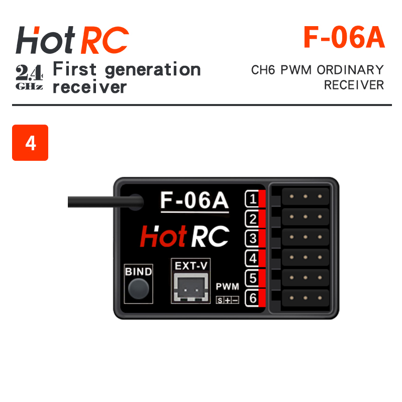 Récepteurs HOTRC 2.4Ghz F-01A  - Radio Transmitter 2.4Ghz avis et prix