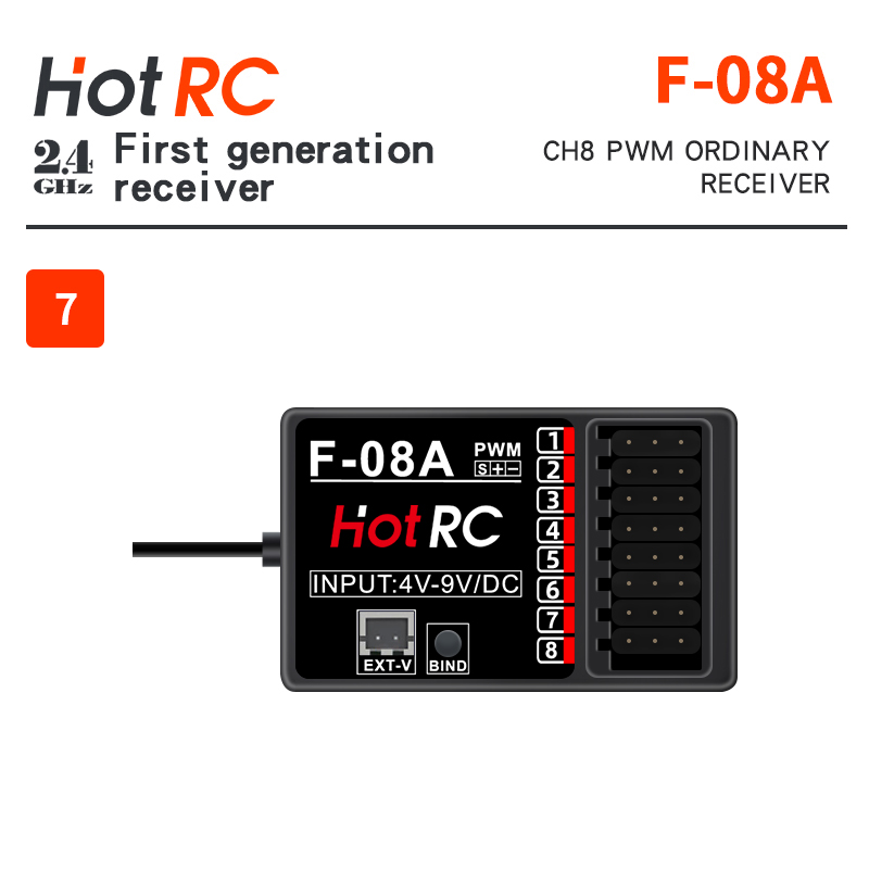 Récepteurs HOTRC 2.4Ghz F-01A  - Radio Transmitter 2.4Ghz avis et prix