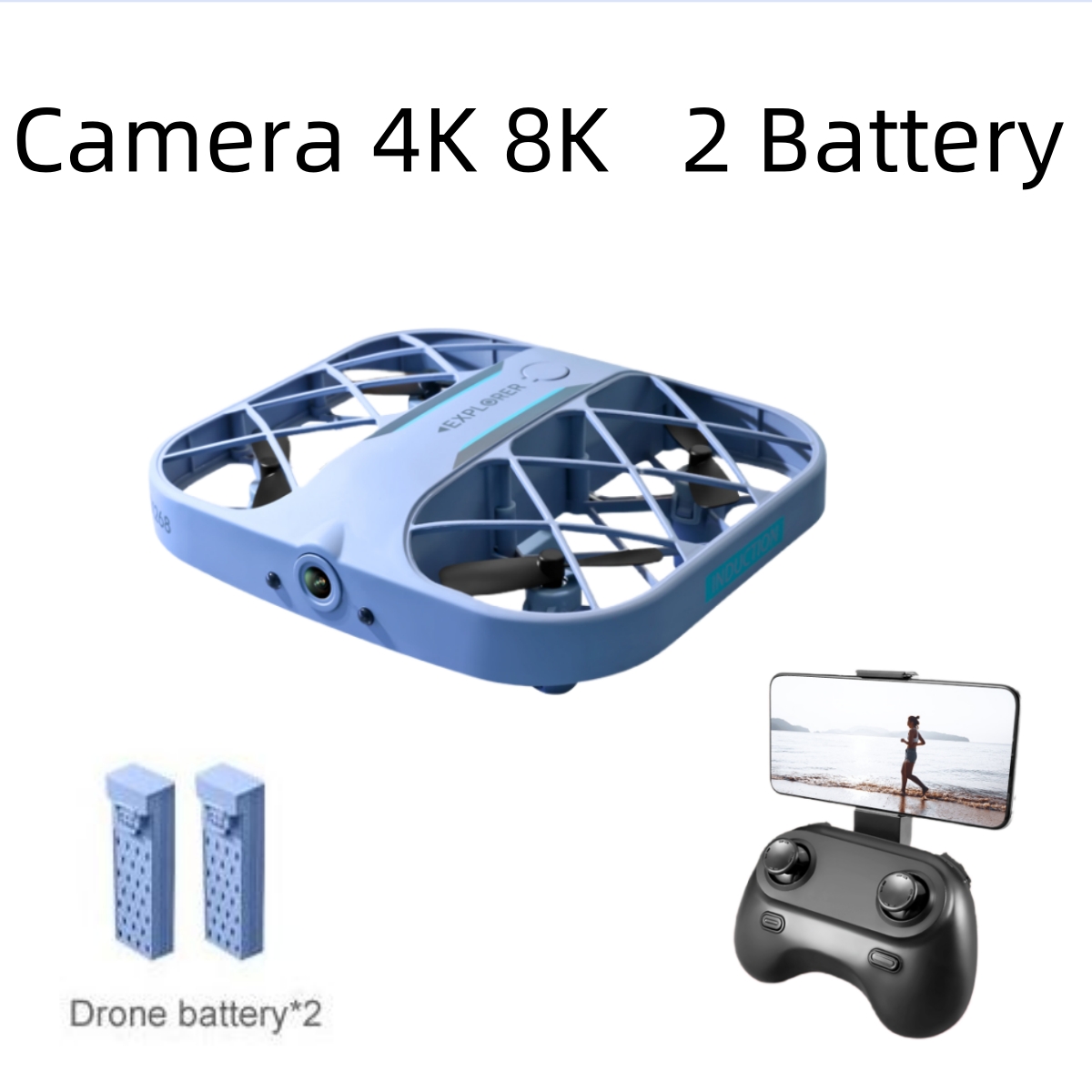 Drone RC JJRC H107 FPV avec 2  - Brushed Drone Motor avis et prix
